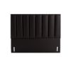 صورة MasterBed Tufted Tubes Headboard Leather Black