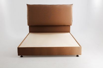 Picture of MasterBed Pillow Headboard Leather Brown